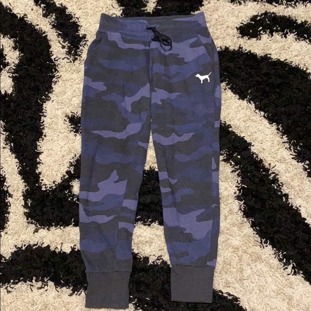 blue camo joggers